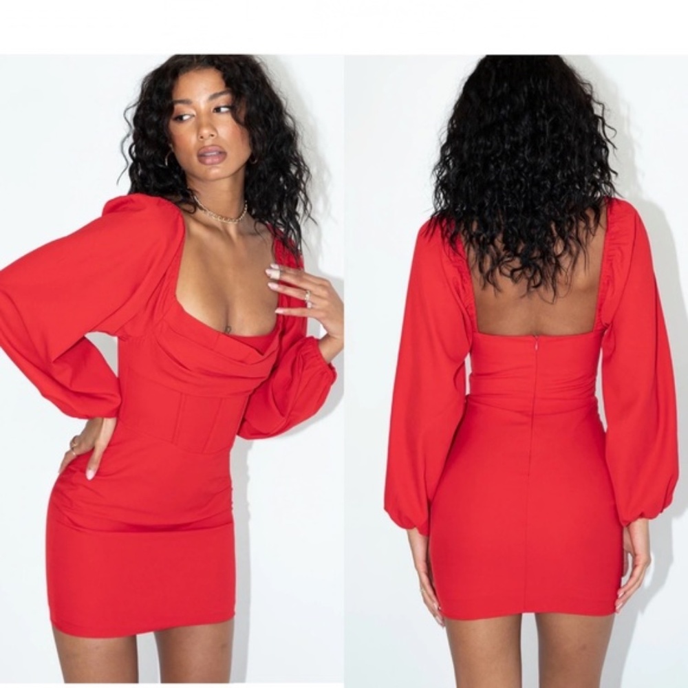 COPY - Princess Polly Long Sleeve Mini Dress 8 NEW